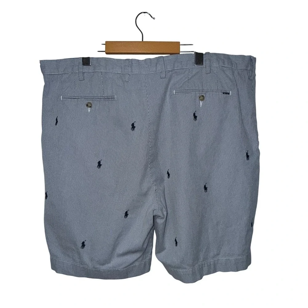 Ralph Lauren Men's Classic Fit Striped Seersucker Shorts w Pony Logo Size‎ 40 - Picture 6 of 11